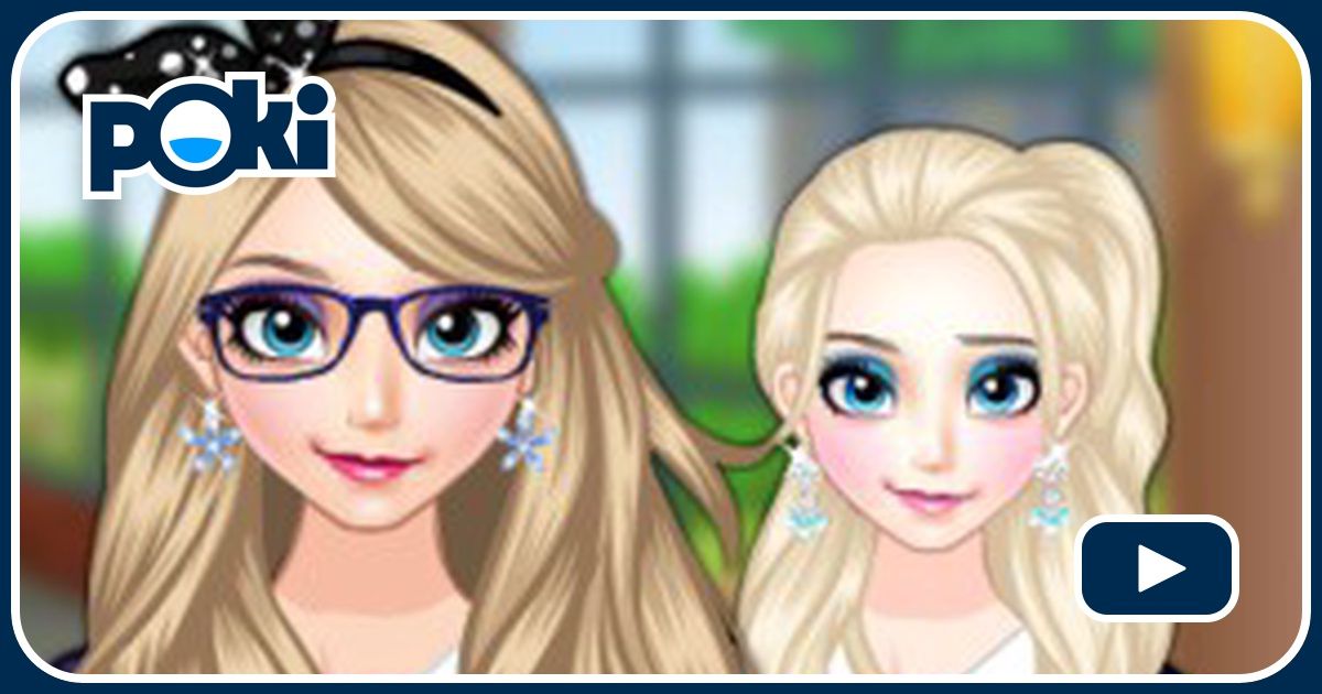 ELSA GOES TO SCHOOL DRESSUP Online Play for Free at Poki!