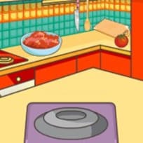 Mia Cooking Beef Burritos