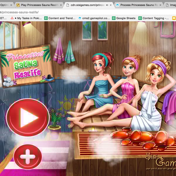 PRINCESSES SAUNA REALIFE Spiele Princesses Sauna Realife