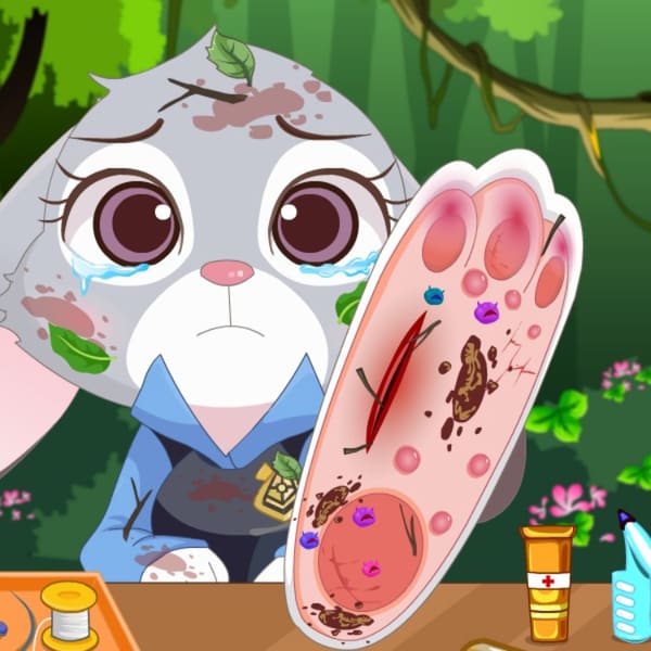 ZOOTOPIA JUDY FOOT SURGERY Spill Zootopia Judy Foot Surgery på Poki