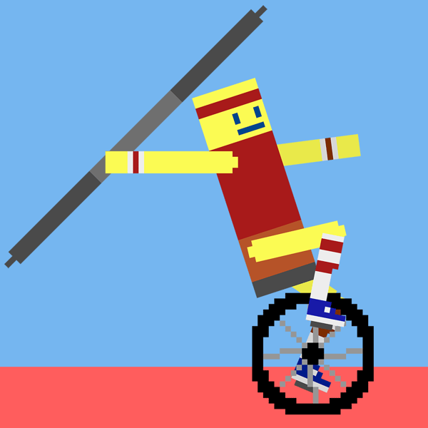 UNICYCLE HEROعبر الإنترنت ־ العب Unicycle Hero مجانًاعلىPoki