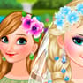 Elsa la Mariée et Anna Demoiselle d'Honneur
