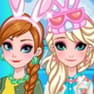 Frozen Sisters Easter Fun