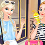 Elsa and Anna Go Shopping