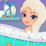 Banho da Bebê Elsa de Frozen